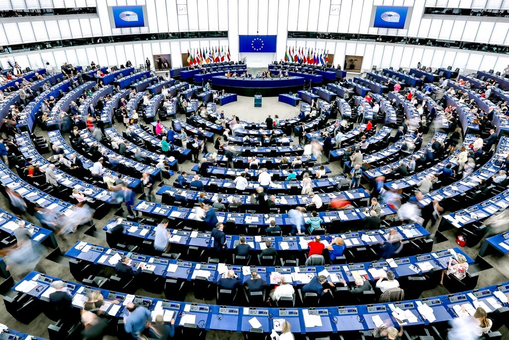 Plenarsaal des Europäischen Parlaments in Straßburg