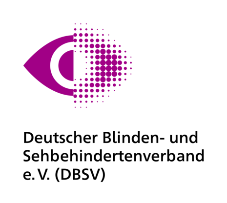 Die Grafik zeigt das Logo des Deutschen Blinden- und Sehbehindertenverbandes e.V.